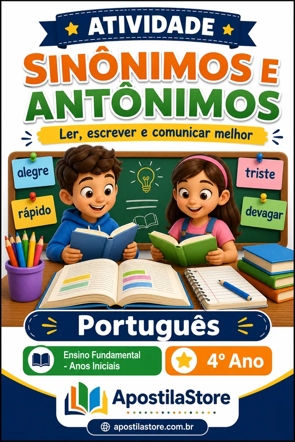 Capa de Sinônimos e Antônimos