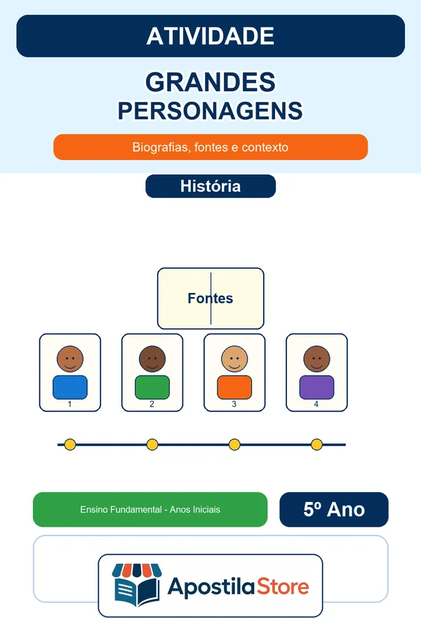 Capa de Grandes Personagens da História