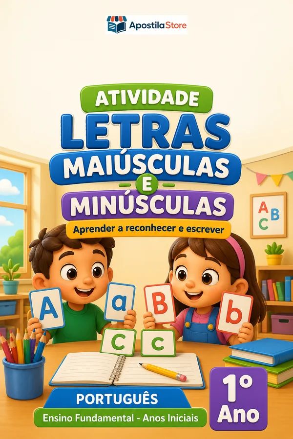 Capa de Letras maiúsculas e minúsculas