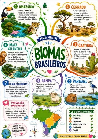 Capa de Biomas atividades e conceitos.