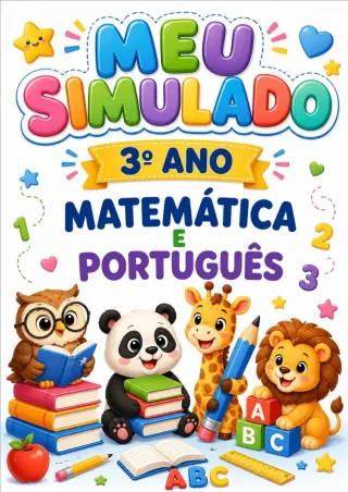 Capa de Simulado Matemática E Português 3°Ano