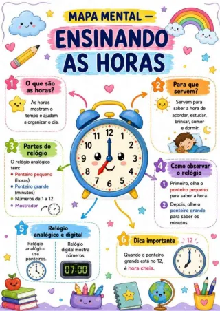 Capa de Ensinando As Horas Conceitos E Atividades 1