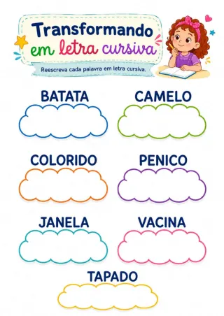 Capa de Atividades De Escrita