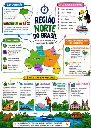 Capa de Regiões do Brasil.