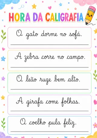 Capa de Frases Letra Cursiva 1