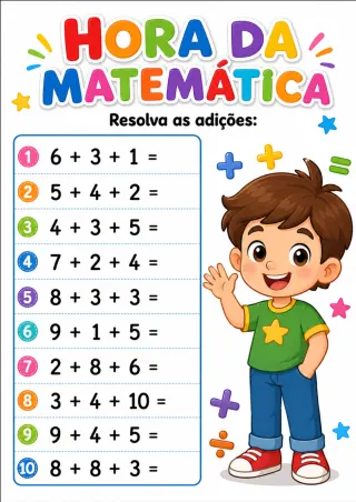 Capa de Atividade De Continhas