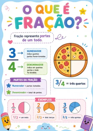 Capa de Fração conceitos e atividades.