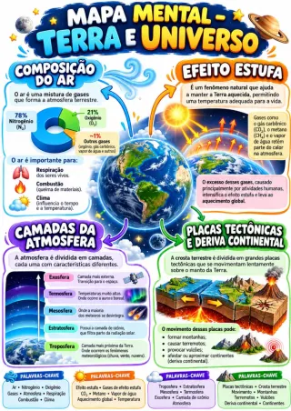 Capa de Terra E Universo